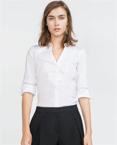 chemise zara femme versace|Zara ladies shirts.